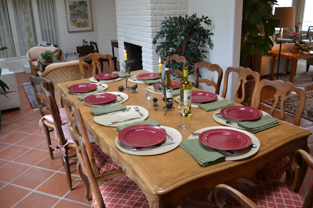 French Provincial dining table and chairs